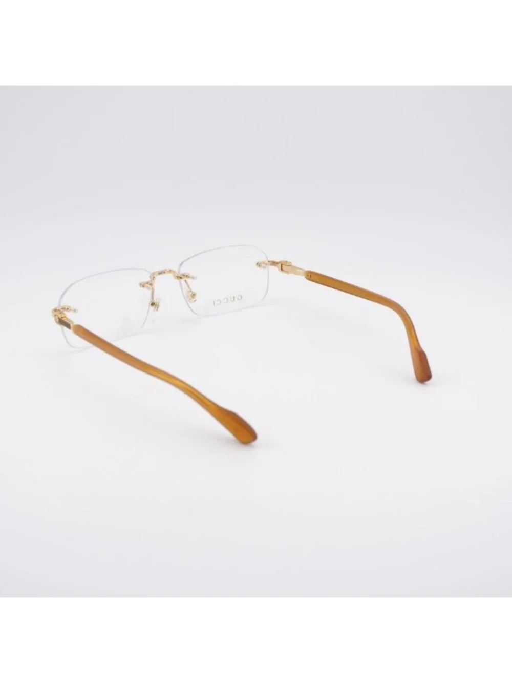 Gucci GG1221O 006 Eyeglasses Gold 56mm Rectangle Frame